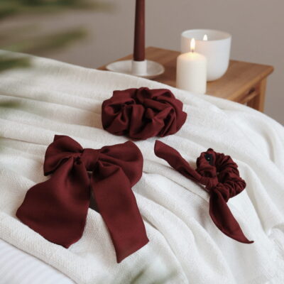 MAROON BURGUNDY MINI BUNNY - obrazek 4