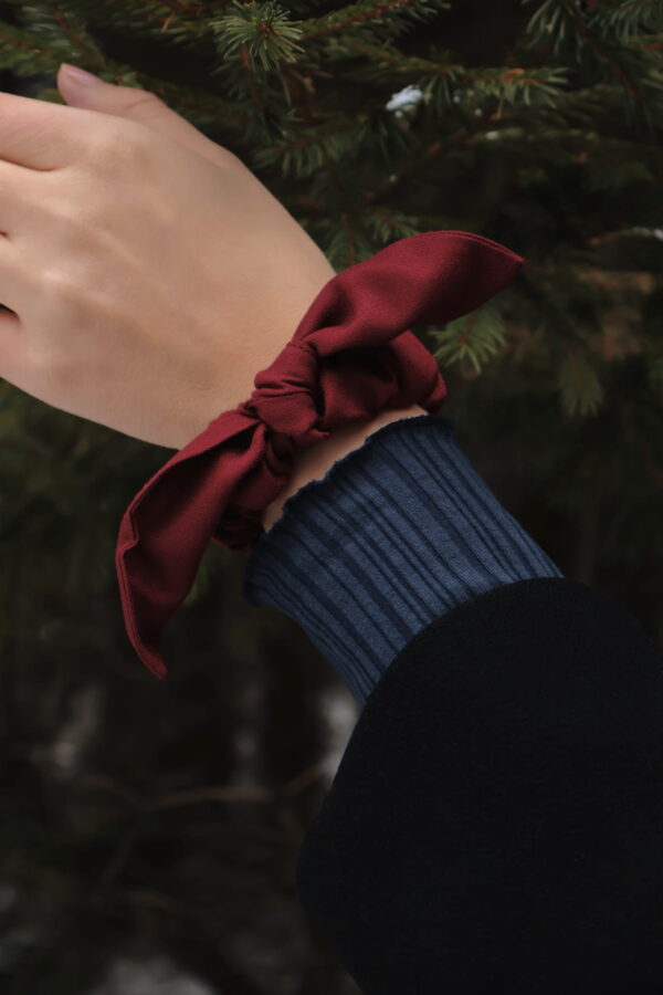 MAROON BURGUNDY MINI BUNNY - obrazek 2