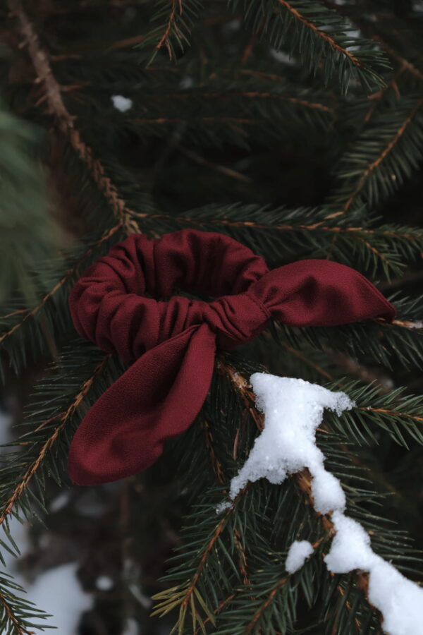 MAROON BURGUNDY MINI BUNNY - obrazek 3
