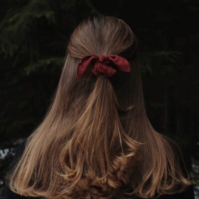 MAROON BURGUNDY MINI BUNNY